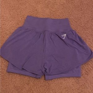 Gymshark shorts, with built in biker shorts!